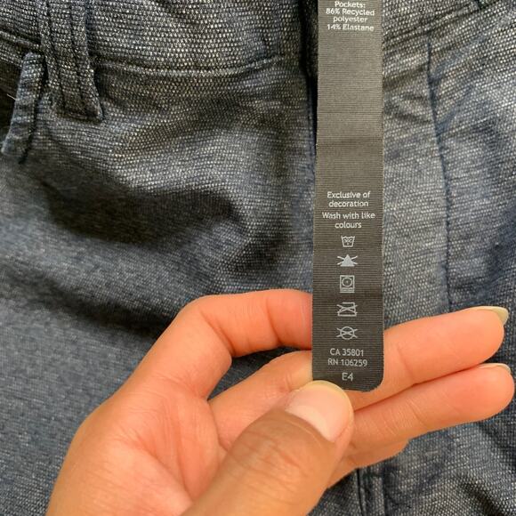 Lululemon Pants Mens 30 Blue Slate Jean ABC 5-Pocket Stretch Travel Work - Picture 7 of 12